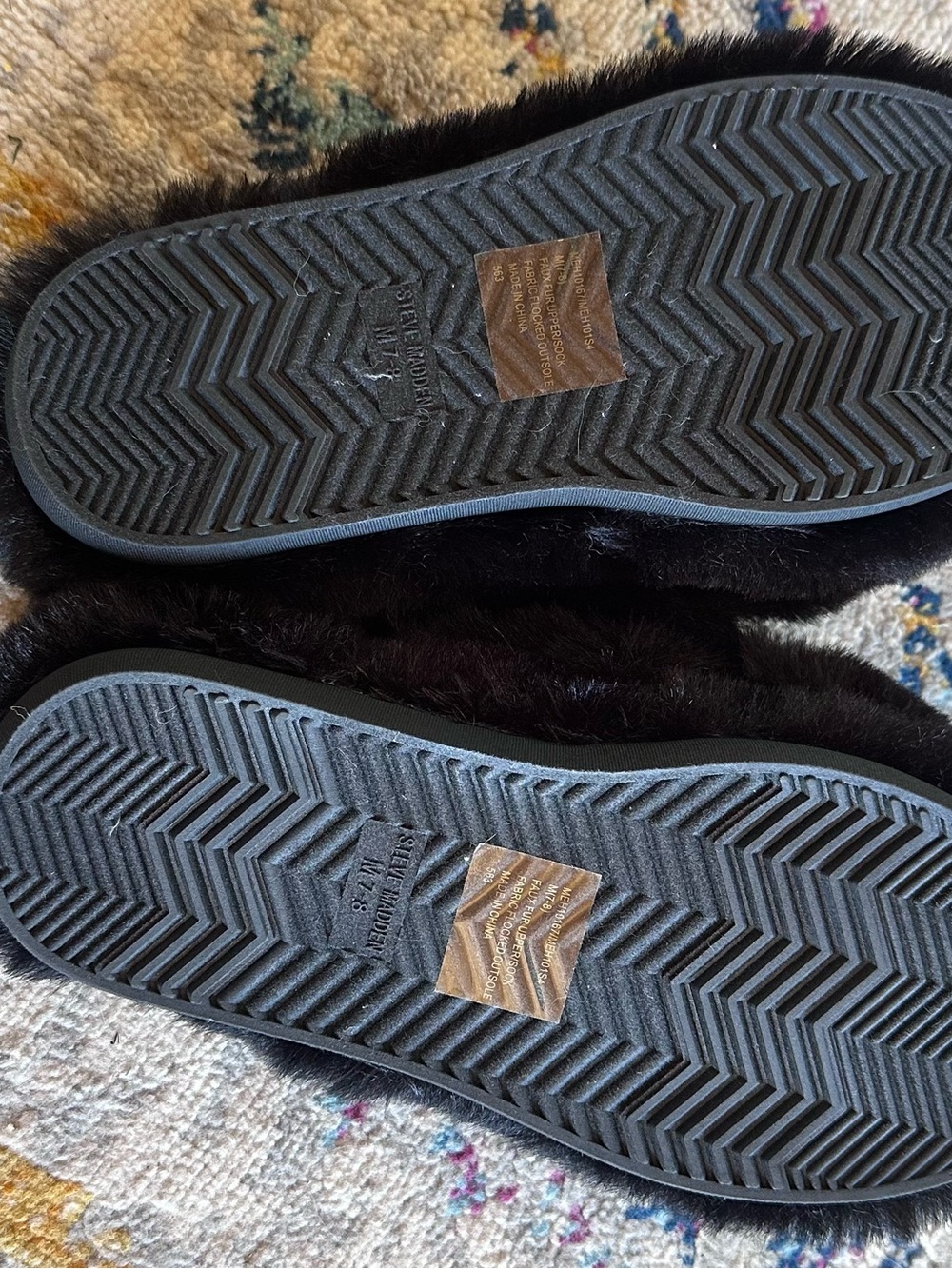 Steve Madden Black Slide Slippers - Picture 3 of 4